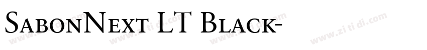 SabonNext LT Black字体转换